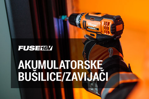 FUSE 18V akumulatorske bušilice i zavijači