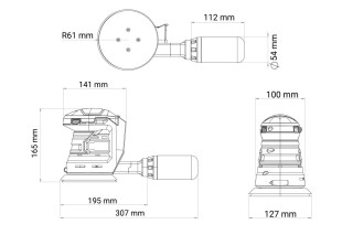 Fuse akumulatorska rotaciona brusilica VLN 7220 