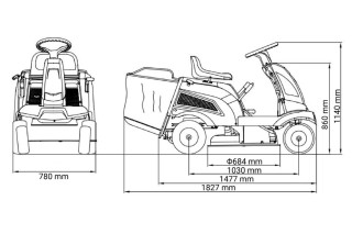 Traktor kosačica VTR 660 