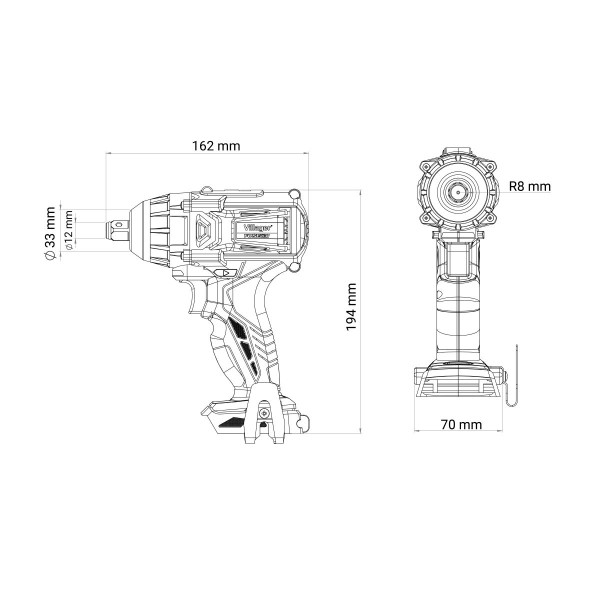 Fuse akumulatorski brushless udarni odvrtač VLP 5320 