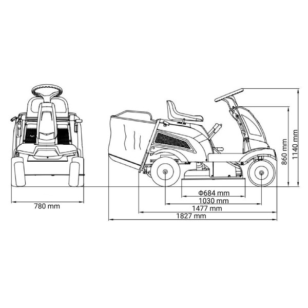 Traktor kosačica VTR 660 