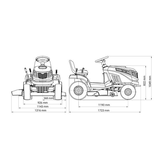 Traktor kosačica AGM LTM 108-22 