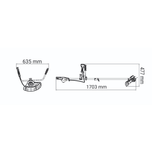 ZEN akumulatorski trimer Villager BC 3840 