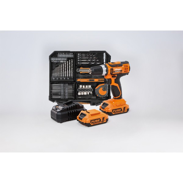 FUSE Set u koferu VLN 3220 + baterija 2.0Ah + punjac 2,4A + 74 nastavka 