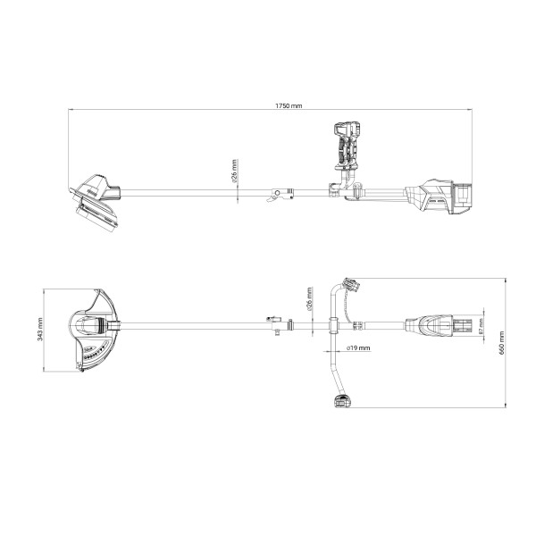 FUSE akumulatorski trimer Villager BC 3140 