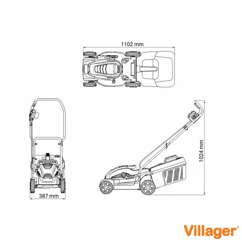 Električna kosačica Villager Villy 1400 P 
