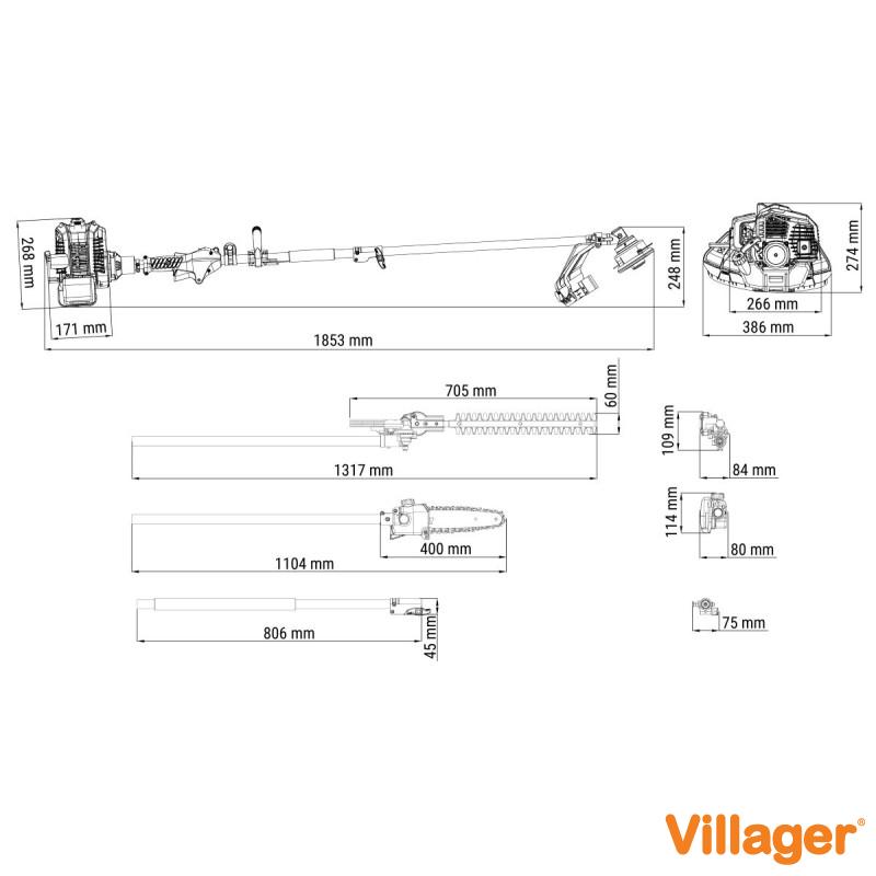 Multifunkcionalni trimer Villager MBC 33 E 