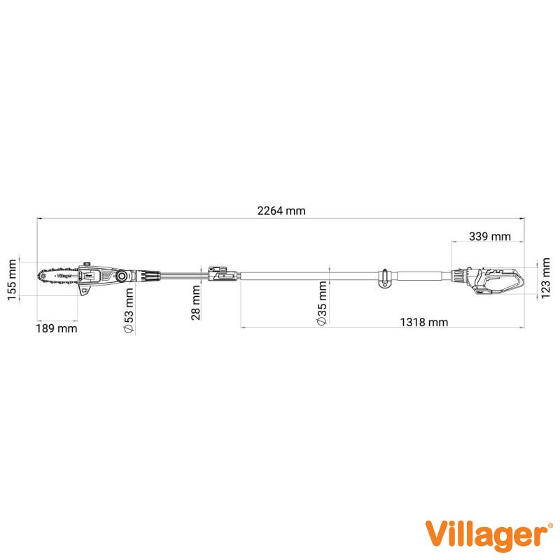 Fuse akumulatorska testera za grane Villager VCPS 0820 