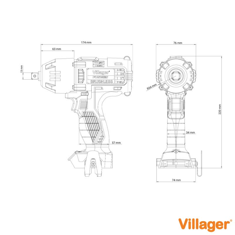 Fuse akumulatorski brushless udarni odvrtac VLP 5720 