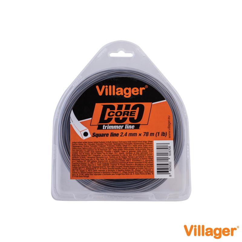 Silk za trimer 3.0mm X 260m (5LB) - Duo core - Četvrtasta nit Villager 