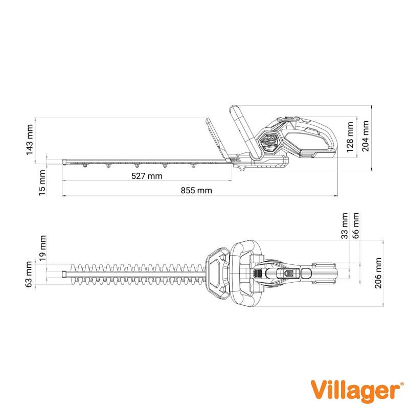 FUSE akumulatorski trimer za živu ogradu VHT 4420-1BCB 