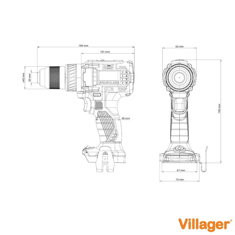 FUSE akumulatorska brushless bušilica VLP 5020 