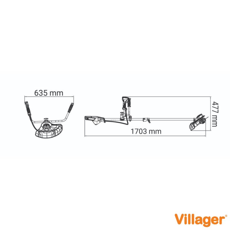 ZEN akumulatorski trimer Villager BC 3840 