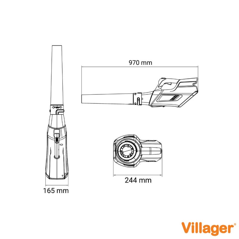 ZEN akumulatorski duvač za lišće Villager BL 5040 