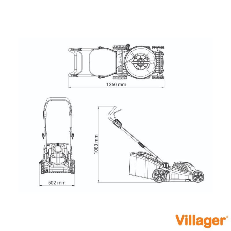 ZEN akumulatorska kosačica Villager LM 4010 E 