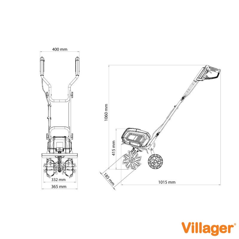 FUSE akumulatorski kultivator VCT 3640 