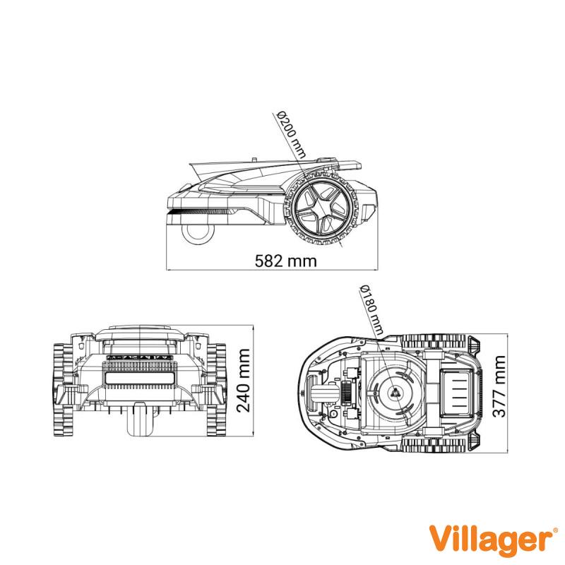 Robot kosačica Villager QUIX Oculus 500 