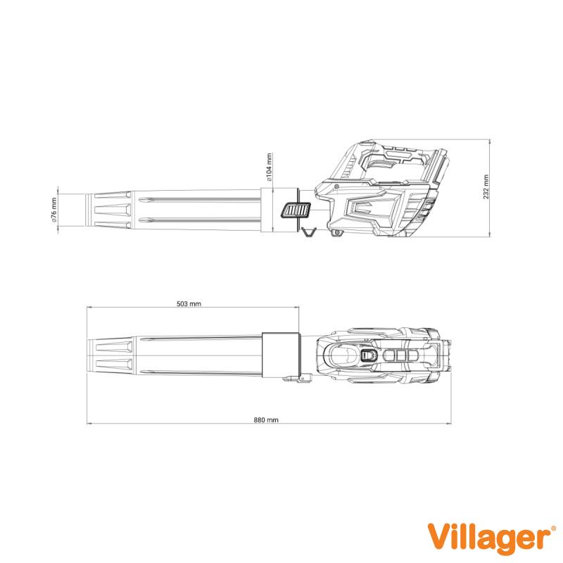 FUSE akumulatorski duvač za lišće Villager VBV 2420 