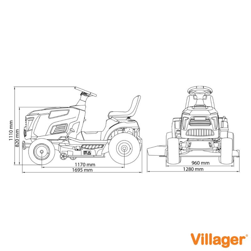 Traktor kosačica AGM LTM 98-25 