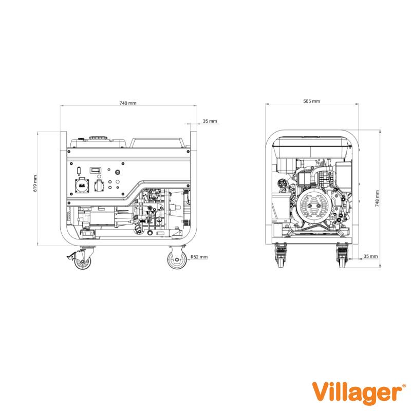 Agregat dizel Villager VGD 6000 